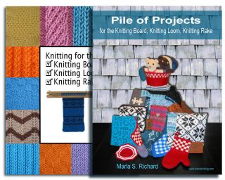 Book Combo for the Knitting Board, Knitting Loom, Rake (How To 
