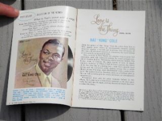 Nat King Cole 1950s Capitol Record Booklet Arthur Murray