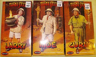 MOE, LARRY, & CURLY POLAR LIGHTS MODEL KITS NEW AND UNOPENED 