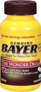 Genuine Bayer® Aspirin 500 325mg Coated Tablets