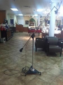 Atlas Sound SB36W Boom Microphone Stand   Chrome   with Air 