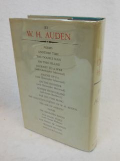 Auden   THE DYERS HAND and Other Essays   1962 HC/DJ SIGNED 