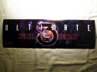 Mortal Kombat III 3 Ultimate Jamma Arcade Marquee