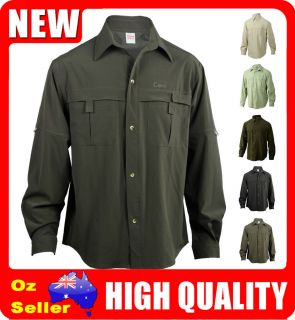 Mens Outdoor Camping Hiking Sports Quick Dry Long Sleeve Shirts Tops 