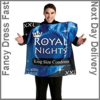   Royal Nights Condom Costume Adult Fancy Dress Novelty Party 1 Size