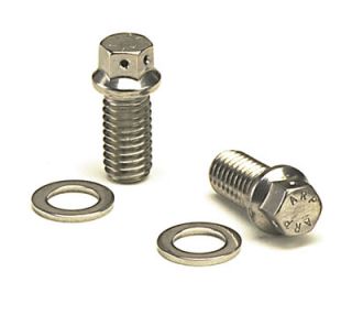 ARP 444 1102 Header Bolts, Hex Head, Stainless Steel, Polished, 5/16 