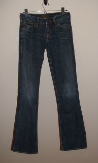 silver aiko bootcut low rise stretch jeans size 26 33