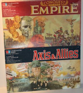 Axis Allies Conquest of the Empire vintage Milton Bradley Board Game 