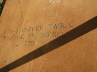 Mid Century Drexel Profile John Van Koert Coffee Table