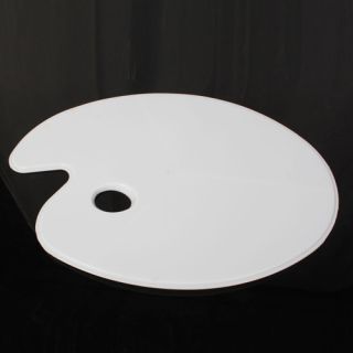   Acrylic Paint Tray Palette Flat White Fish Shape Art Supply Im