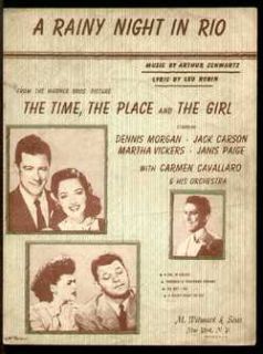 Time Place and Girl 1946 Janis Paige Rainy Night in Rio