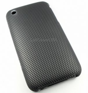 For Apple iPhone 3G 3GS Carbon Fiber Look Hard Skin Cover Case Phone 