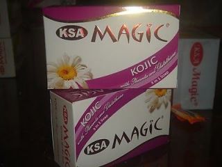 New KSA Magic Kojic Acid 3in1 Whitening Herbal Soap Placenta 