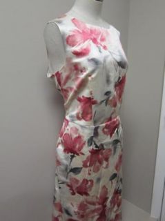 Jones New York Collection Boat Neck Sleeveless Dress Cameo Multi 14 $ 
