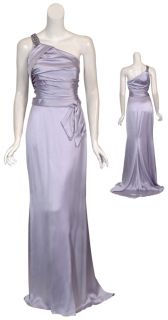 Badgley Mischka Couture Silk Draped Gown Dress 10 New