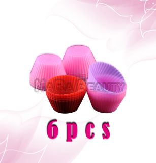 silicone round cup cake jelly muffin mold baking mould