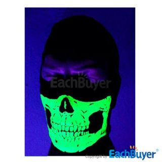 Outdoor Motorcycle Glow Balaclava Skull Ghost Ski Mask Hood Fancy 