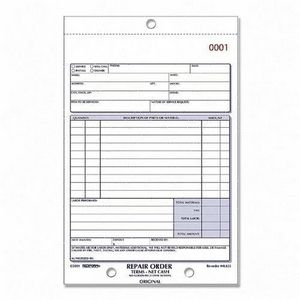 Rediform 4L455 Repair Order Form 50 Sheet s 3 Part Carbonless 7 87 X 