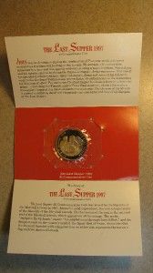 1997 $5 Marshall Islands Last Supper Commemorative Coin