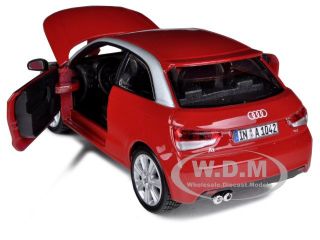   new 1 24 scale diecast model car of audi a1 red die cast car model