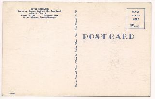   Photo Postcard Hotel Sterling Atlantic City New Jersey Unused