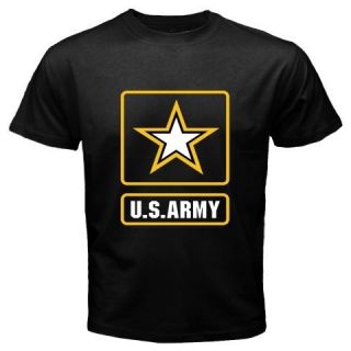 New US Army U s Army Logo Mens Black T Shirt Size s 3XL