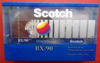 SCOTCH BX/90 RECORDABLE BLANK AUDIO CASSETTE **NEW & SEALED**
