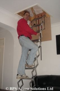 10ft/3.05m Concertina Loft/Attic Ladder   Next Day Delivery