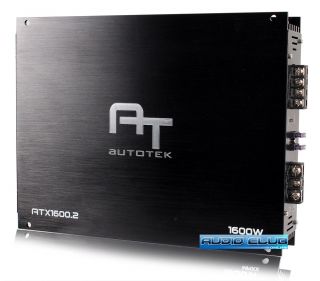 Autotek ATX Series 1600W Max Class AB 2 Channel Car Audio Bridgeable 