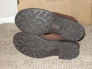 Born Audie Suede Boots Size 7 5 M Dark Stollen Brown Rugged Leather 