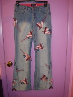design by impression women s american flags size 29