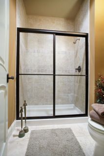 Basco Framed Shower Sliding Door Enclosure 7150 60SOBBR