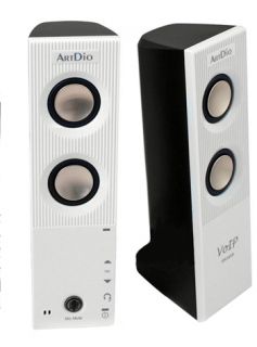 Artdio USB 2 0 Stereo Speakers VoIP Phone System for Skype More White 