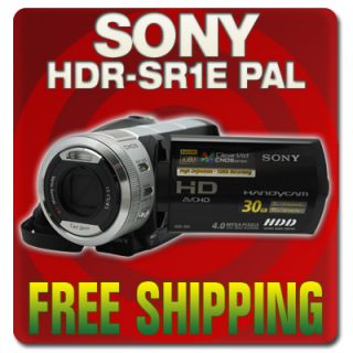 Sony HDR SR1E PAL AVC HD 30GB Hard Disc Handycam HDRSR1E Camcorder 