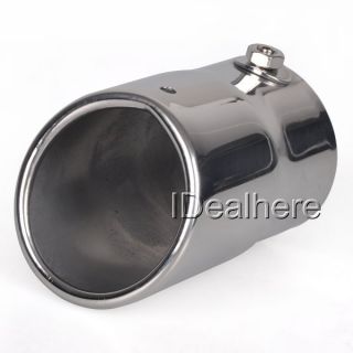 Universal Auto Metal Exhaust Extension Tail Gas Pipe Stainless Steel 