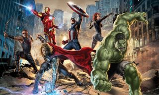The Avengers XL Iron Man Thor Hulk Captain Wallpaper Room Wall Mural 