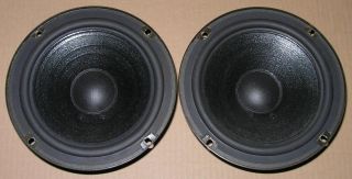 pair vintage HH Scott 6½” woofers  poly coated w/ rubber surrounds 