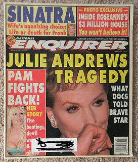   ENQUIRER   March 17, 1998   JULIE ANDREWS, Pamela Anderson, SINATRA