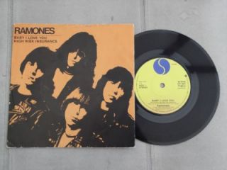ramones baby i love you 7 vinyl record single 1980