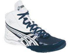 New Mens Asics Cael 4 0 Wrestling Shoes White Navy Silver J901Y 0150 