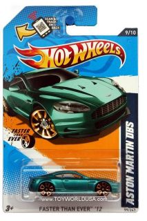 2012 Hot Wheels Faster Than Ever 99 Aston Martin DBS Teal