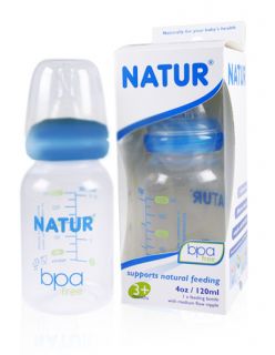 New Natur Anti Colic Baby Milk Bottles Size s Blue 4 Oz