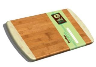 Solid Green Large Two Tone Bamboo Cutting Board 13x10 5