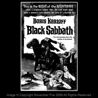 Black Sabbath Boris Karloff Mario Bava Ghost Shirt