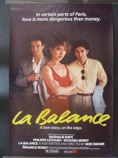 La Balance Movie Poster 1983 Nathalie Baye Philippe Léotard and 