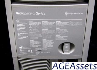 Bayer Siemens RAPIDPOINT400 Series Rapid Point 405 Blood Gas Analyzer 