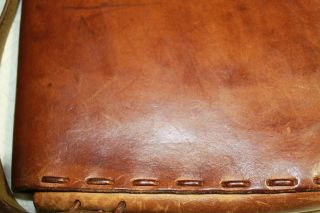 Vintage Full Grain Leather Postal Mail Bag style Satchel Handbag