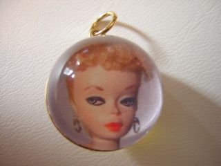   Style Blond Barbie Doll Bubble Charm for Bracelet or Necklace