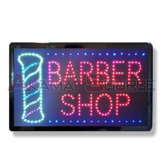 Barber Shop LED Open Parlor Sign 22x12x1 USA Seller Business Signs 
