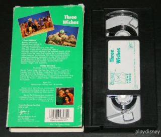 Barney Sing Along Three Wishes VHS